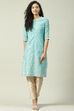 Yellow Art Silk Straight Kurta image number 0
