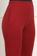 White Cotton Blend Pants image number 1