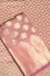 Purple Chanderi Banarsi Weave Unstitched Suit Set image number 1