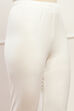 Beige Cotton Solid Churidar image number 1