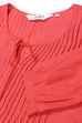 Black Cotton Flax Solid Kurta Dress image number 1