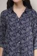 Blue Printed Relaxed Fit Shirt image number 1