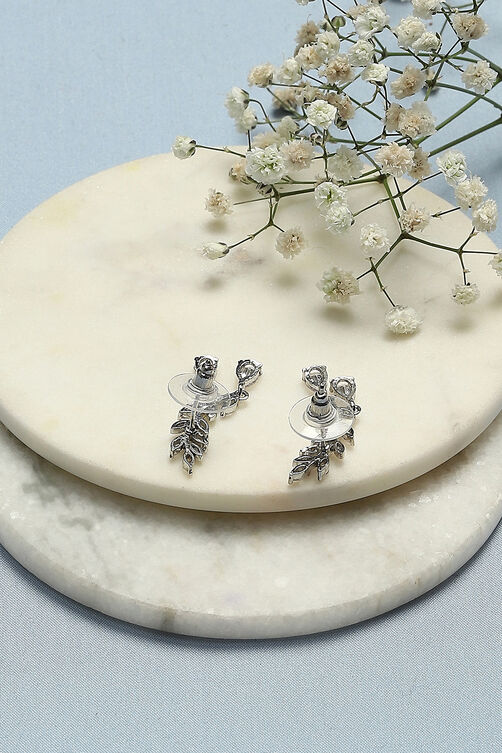 White Brass Earrings image number 2