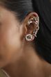 Dark Pink Brass Earcuff image number 1