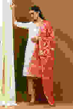 Pink Polyester Dupatta image number 0