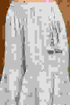 Aqua Blue Cotton Floral Printed Peplum Flared Suit Set image number 2