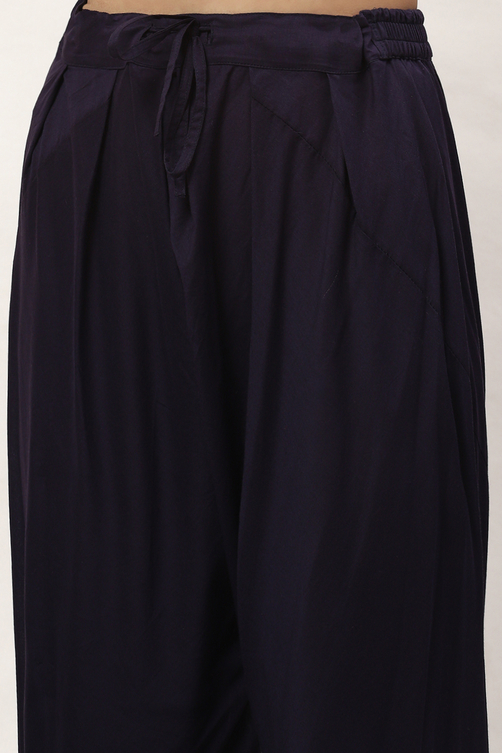 Rohit Bal Indigo Cotton Blend Straight Kurta Suit Set image number 2