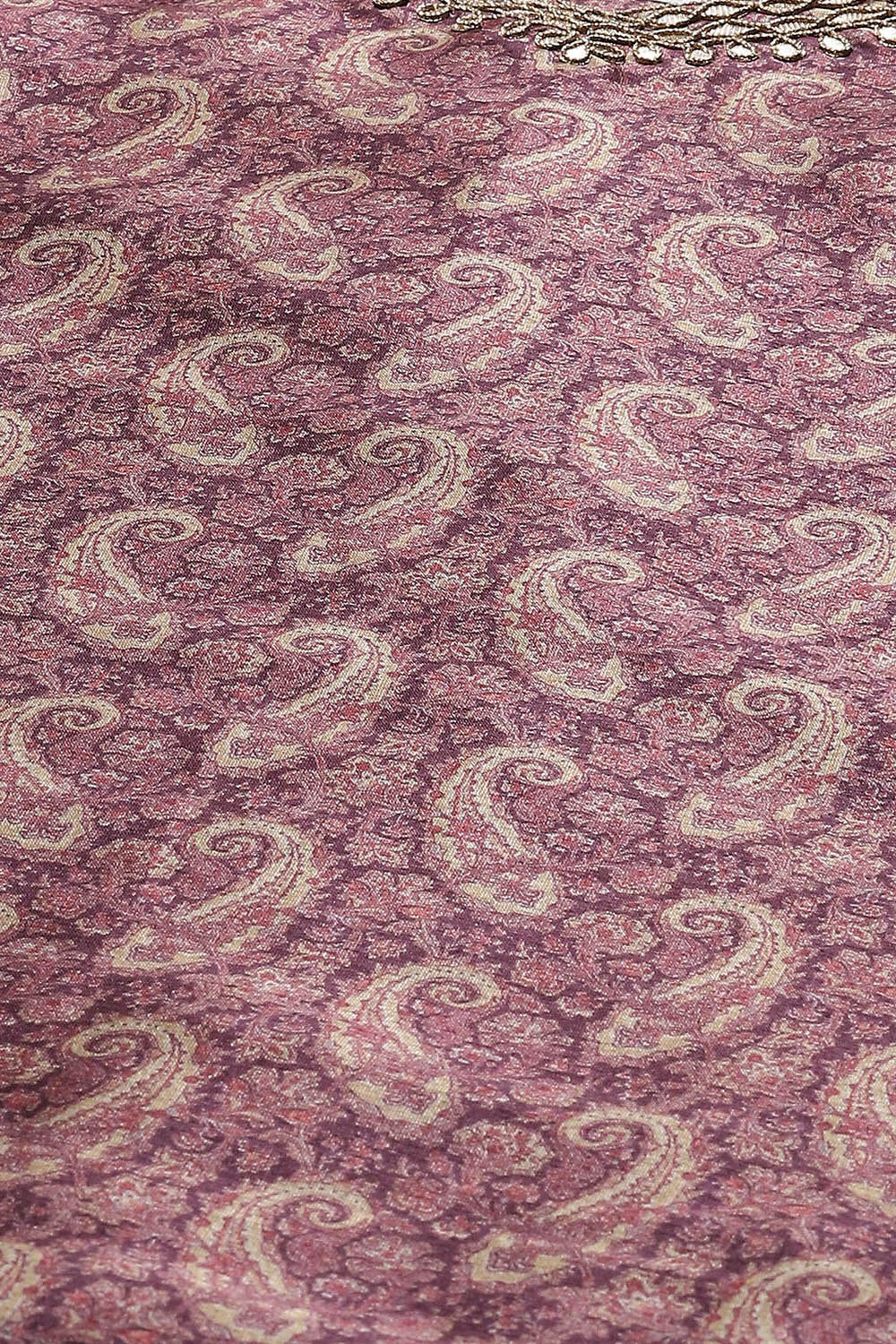 Wine Silk Blend Unstitched Suit set image number 2