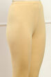Beige Cotton Solid Churidar image number 1