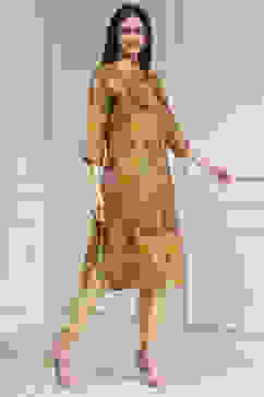 Yellow Floral Printed Straight Kurta image number 4