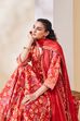 Rust Cotton Anarkali Suit Set image number 6