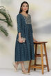 Off White Cotton Fusion Dress image number 0