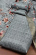 Peach Silk Tussar Handloom Unstitched Suit Set image number 0