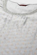 Powder Blue Poly Metallic Straight Suit Set image number 1