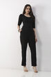 Black Viscose Lycra Regular Pants image number 0