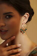 Green Gold Plated Brass Drop & Danglers image number 1