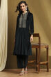 Navy Polyester Straight Suit Set image number 6