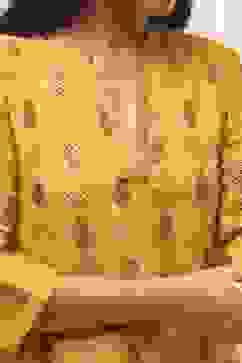 Yellow Art Silk Straight 2 Piece Set image number 1