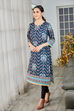 Rust Art Silk Flared 2 Piece Set image number 1