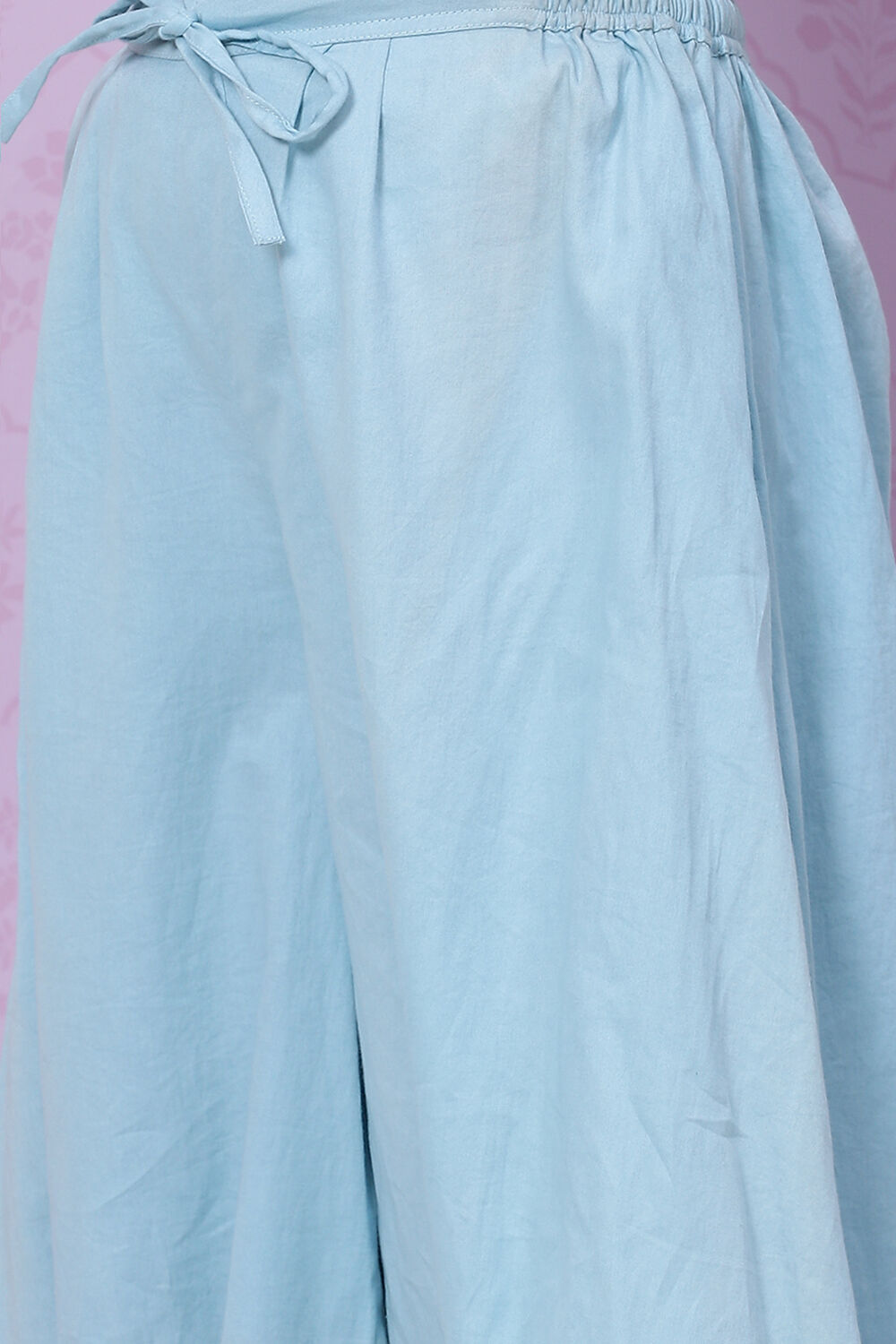 Pink Viscose Straight Kurta Dhoti Pant Suit Set image number 3