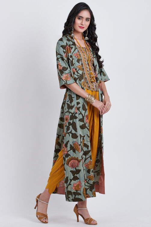 Green Viscose Three Piece Set image number 0