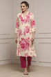 Pink Viscose Rayon A-Line Kurta image number 0