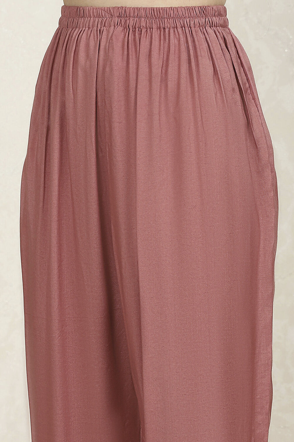 Mauve Chanderi  Unstitched Suit Set image number 3