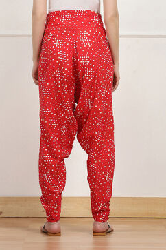 Red Cotton Printed Salwar image number 5