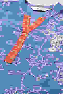 Blue Cotton Straight Kurta Cross Yoke Salwar Suit Set image number 1