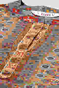 Blue Polyester Asymmetric Kurta Palazzo Suit Set image number 1