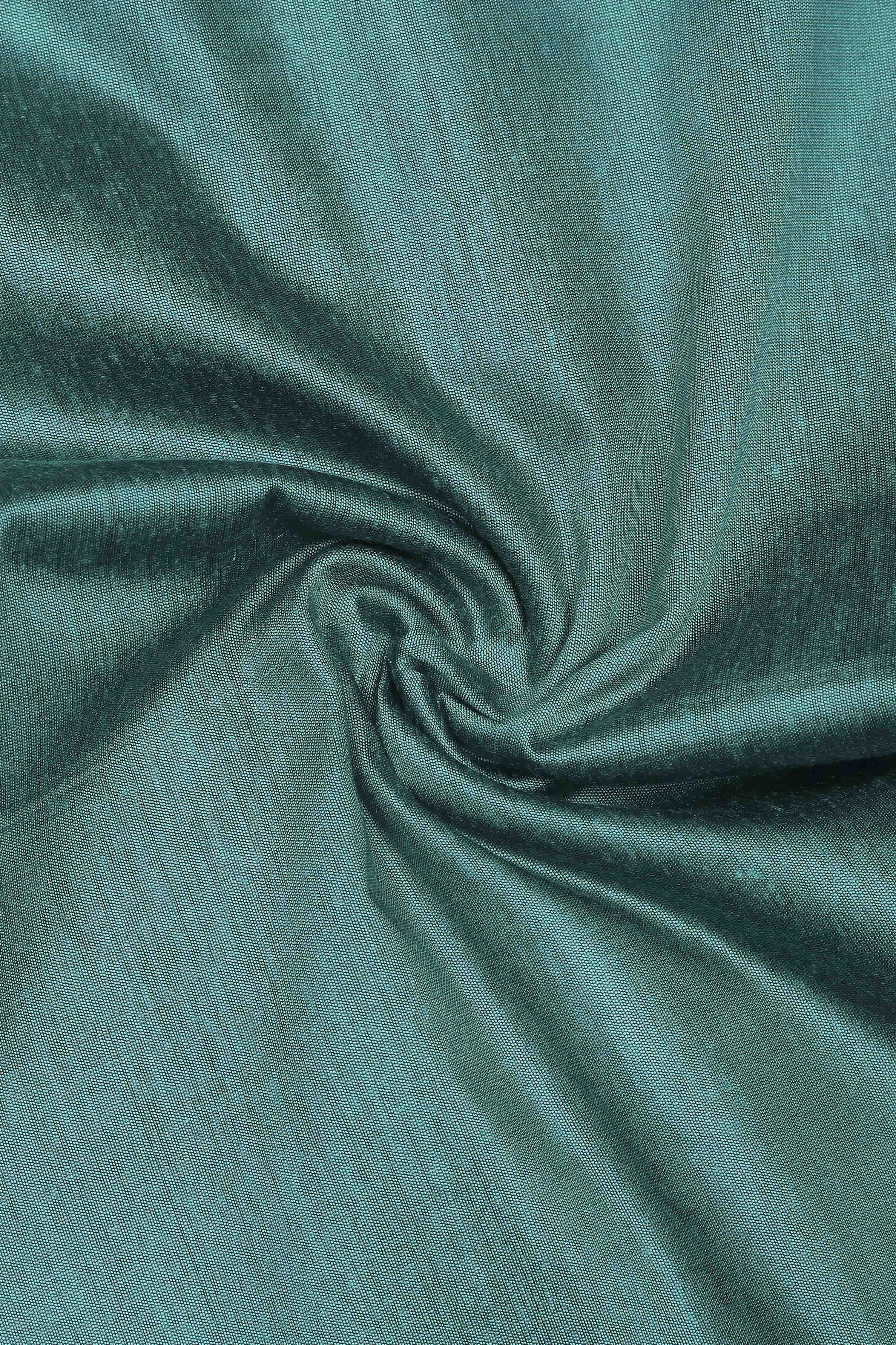 Yellow Banarasi Chanderi Banarasi Print Unstitched Suit Set image number 2