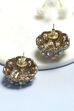 Pink Green Brass Studs image number 2