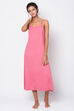 Teal And Pink Cotton Printed Sleepwear Robe image number 4