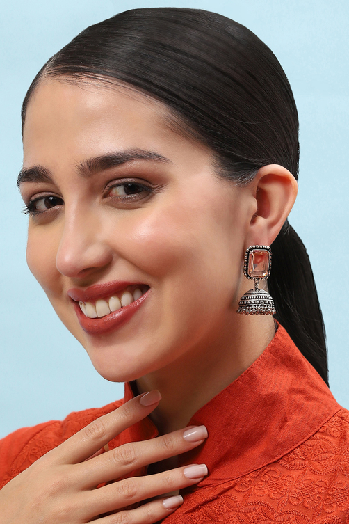 Champagne Brass Earrings image number 1