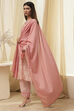 Red Cotton Solid Dupatta image number 1