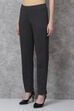 Navy Straight Cotton Pants image number 2