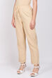 Off White Cotton Flax Pants image number 2