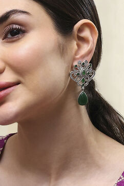 Green Brass Drop & Danglers image number 1