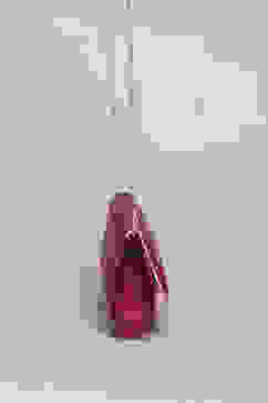 Dark Red Polycotton Handbag image number 3