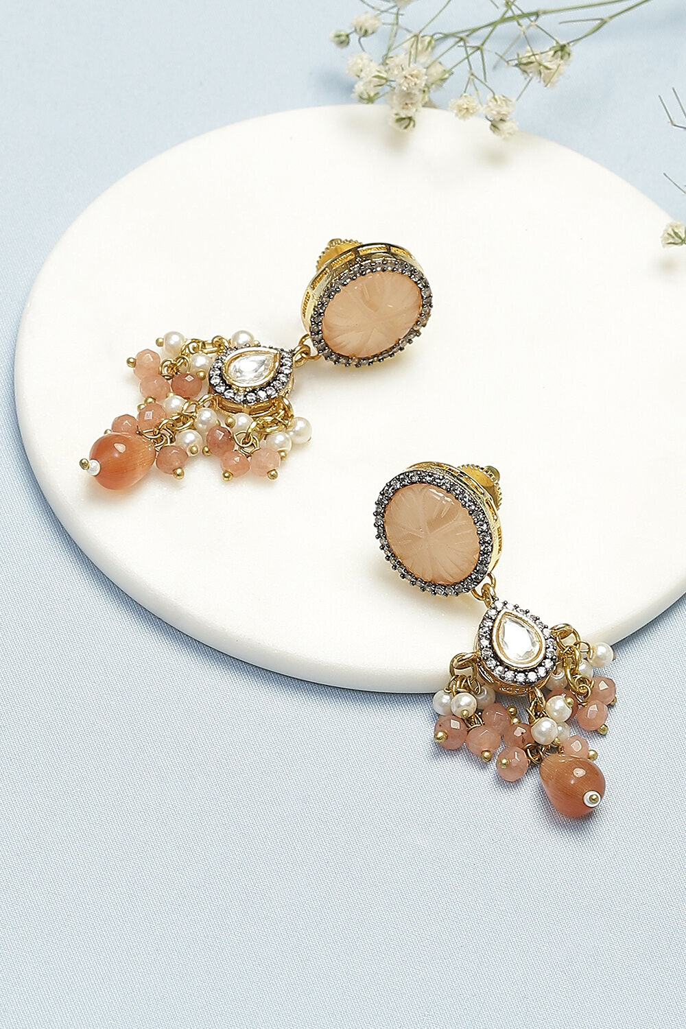 Nude Alloy Earrings image number 0