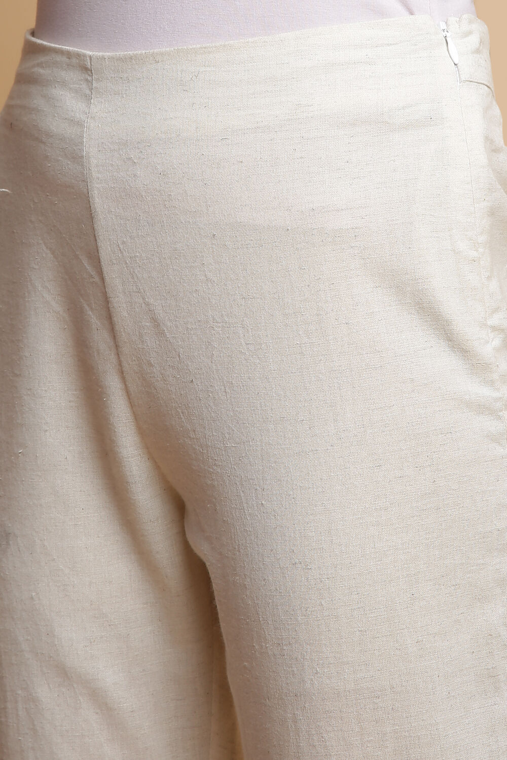 Green Cotton Blend Straight Kurta Slim Pant Suit Set image number 2