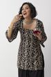 Black Cotton Printed Short Kurti image number 0