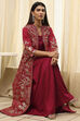 Charcoal Art Silk with Cape Printed Dress image number 0