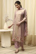Coral Tissue Machine Embroidered Unstitched Suit Set image number 1