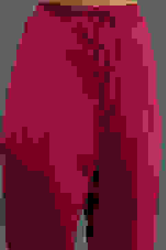 Rohit Bal Pink Silk Chanderi Floral Anarkali Suit Set image number 2