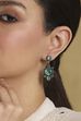 Mint Green Brass Jhumka image number 1