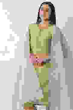 Gold Poly Zari Dupatta image number 1