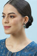 Green Brass Earrings image number 3