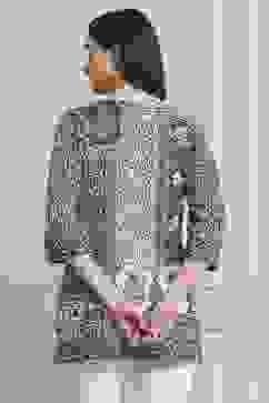 Indigo Cotton Straight Kurta image number 3