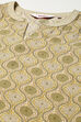 Green Rayon Straight Printed Kurta image number 1
